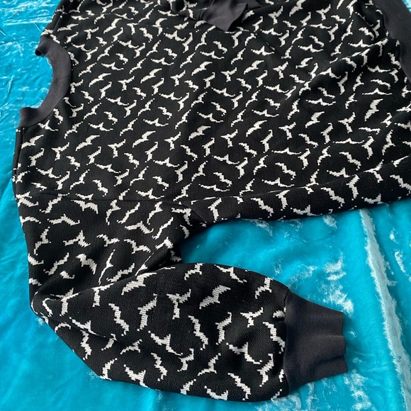 80s seagull black & white sweatshirt - Picture 3 of 6